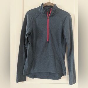 Bontrager Vella Thermal Cycling Jersey Medium Long Sleeve Heathered Blue